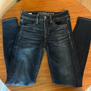 American Eagle Outfitters Women's Deep Indigo Skinny Jeans